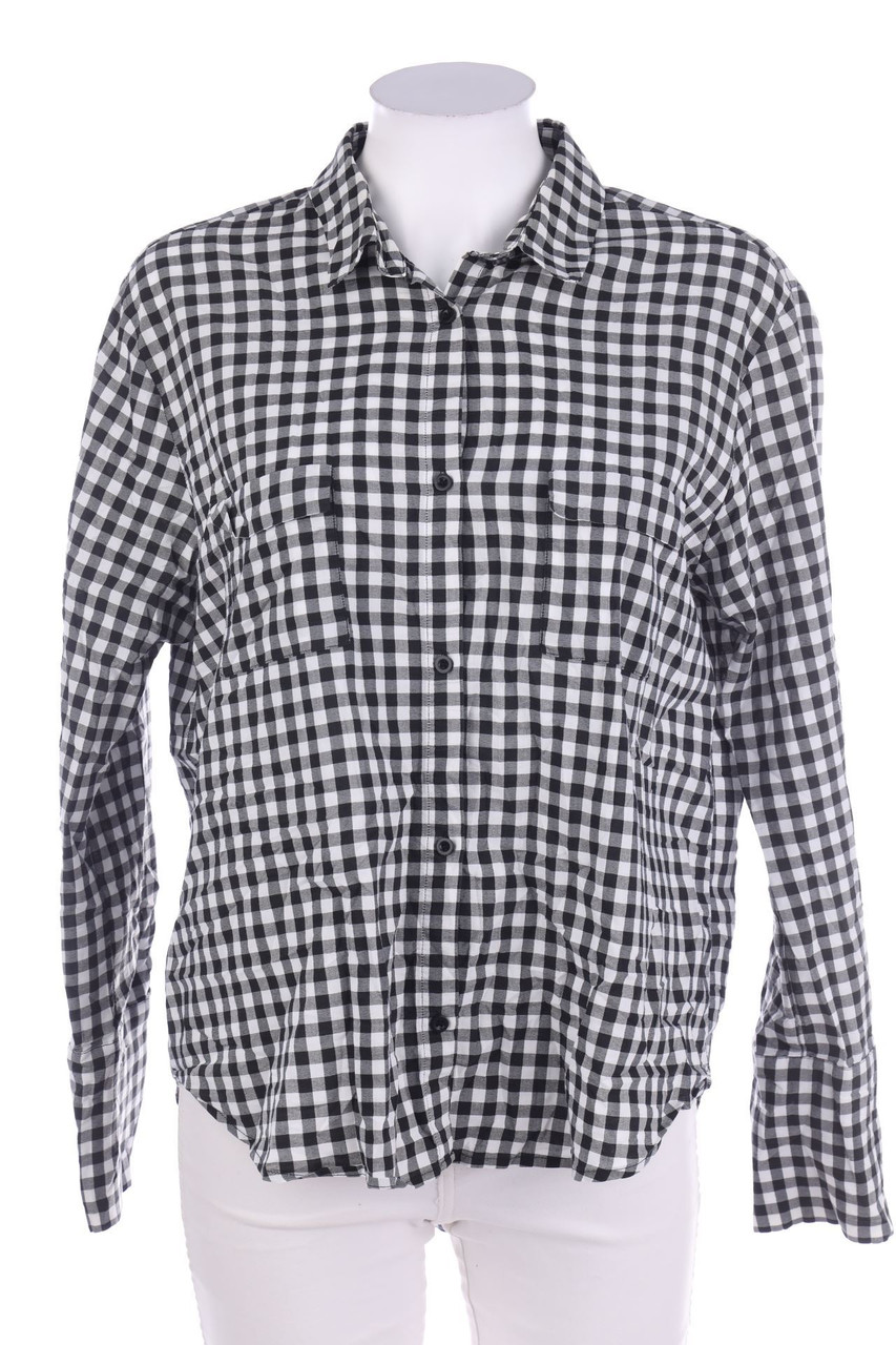 MANGO - Hemd-Bluse mit Karo-Muster - M