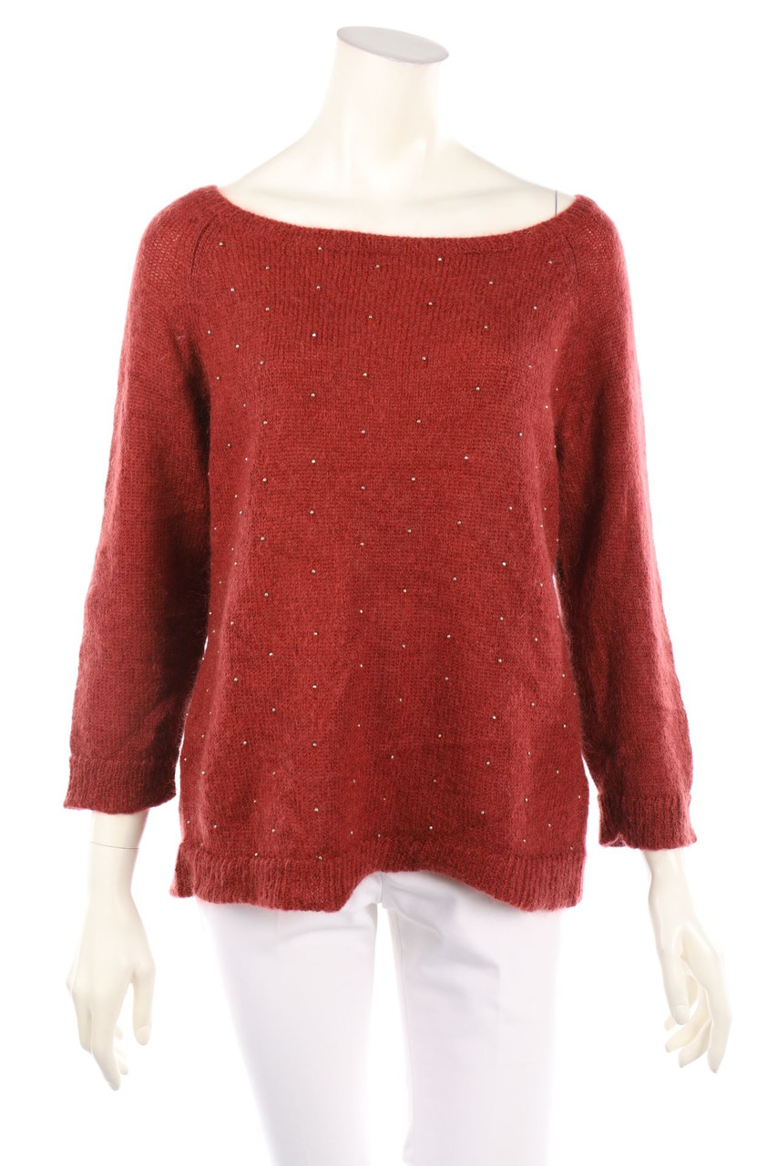 CAROLL - Strick-Pullover aus Mohair-Mix mit Perlen - D 40