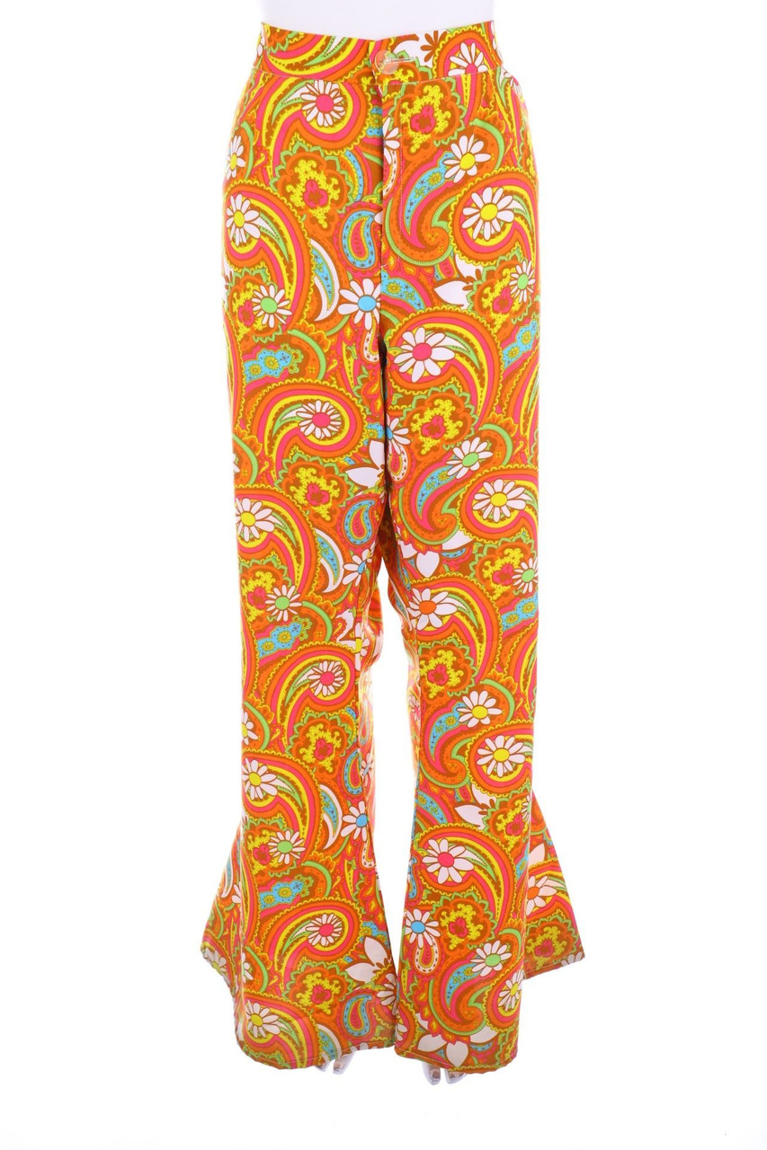 DEITERS - Schlag-Hose im 70s-Style mit Print - D 48