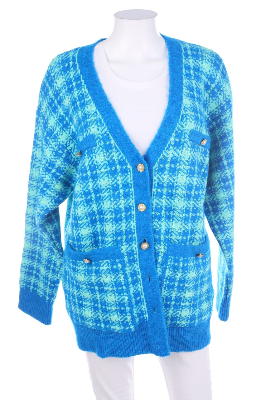 ZARA Cardigan mit Karo-Muster S