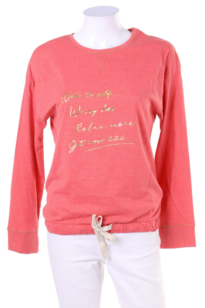 MARKS & SPENCER - Longsleeve-Shirt mit Statement-Print - D 32