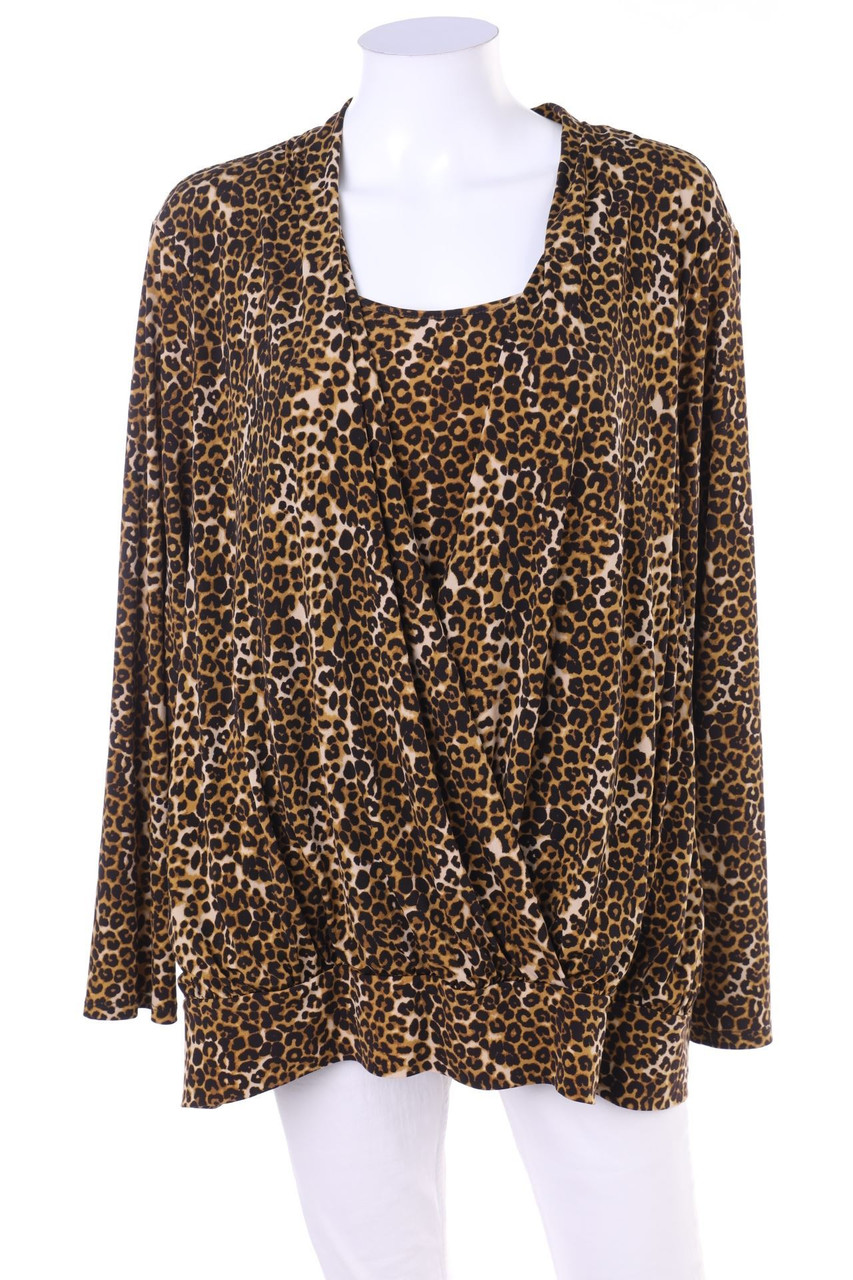 CHARTER CLUB - Bluse mit Leo-Print - D 50