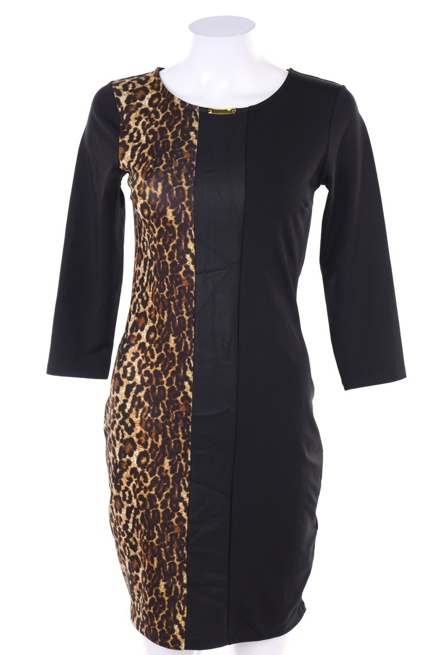 BODYFLIRT boutique - Kleid mit Leo-Print - D 32-34