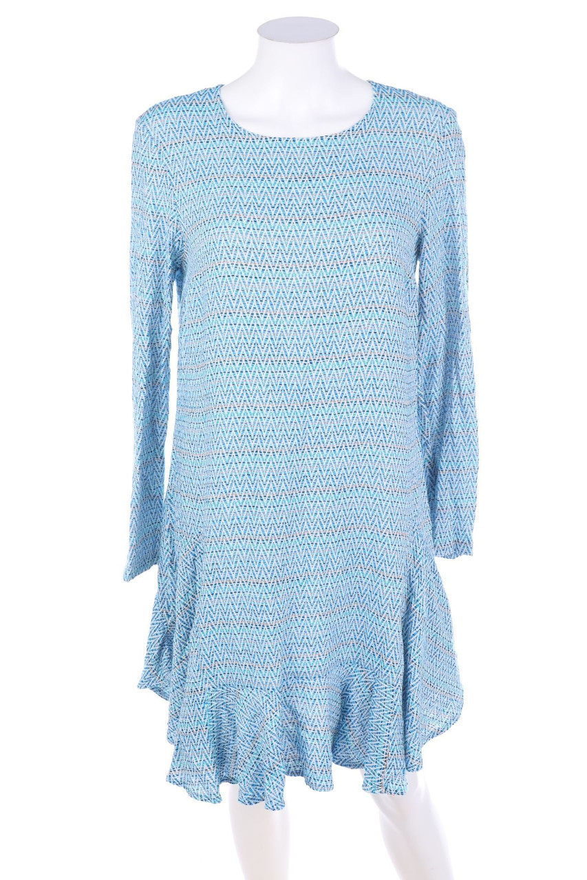 Aggata - Kleid mit Zickzack-Muster - M