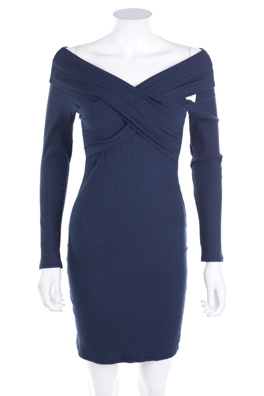 Ohne Label - Kleid mit Drapierung - XS