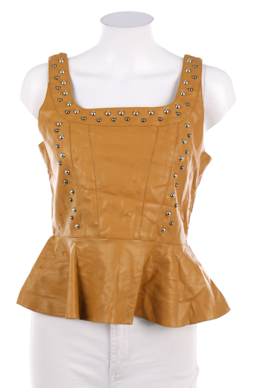 JAIMÉ - Faux Leather-Top - M