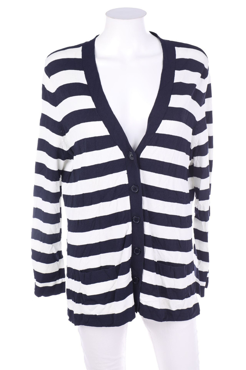 BRUNETTI - Streifen-Cardigan mit aufgesetzten Taschen - D 44