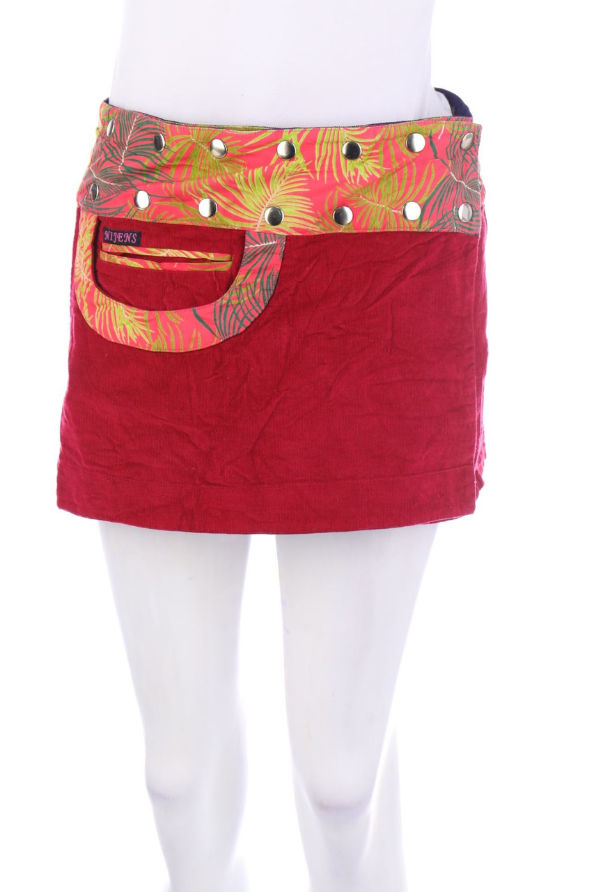 MOSHIKI & NIJENS - Wickel-Minirock mit Tropical Print - ONE SIZE