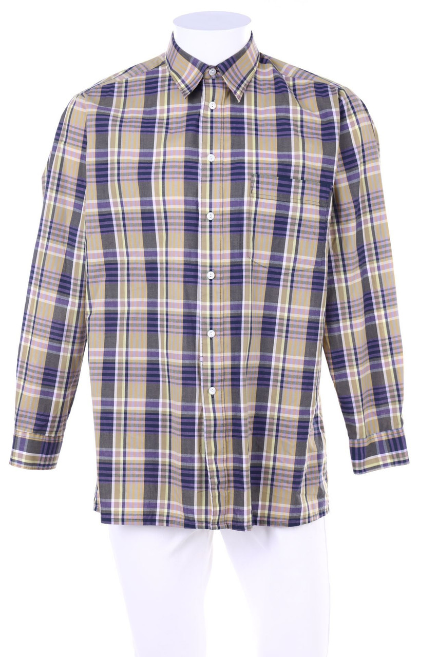 Ohne Label - kariertes Hemd aus Baumwoll-Mix - 39