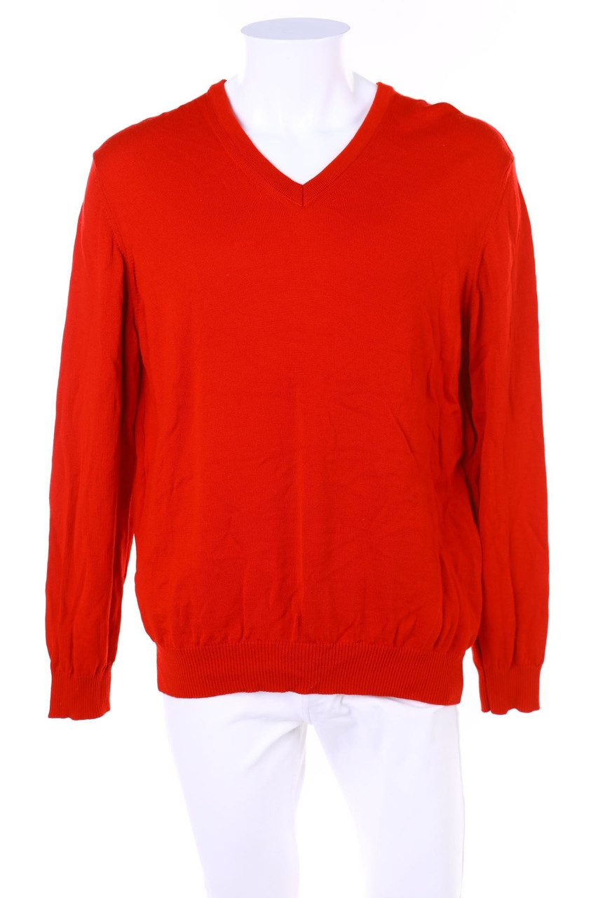 MAERZ MUENCHEN - Schurwoll-Pullover mit V-Neck - 56