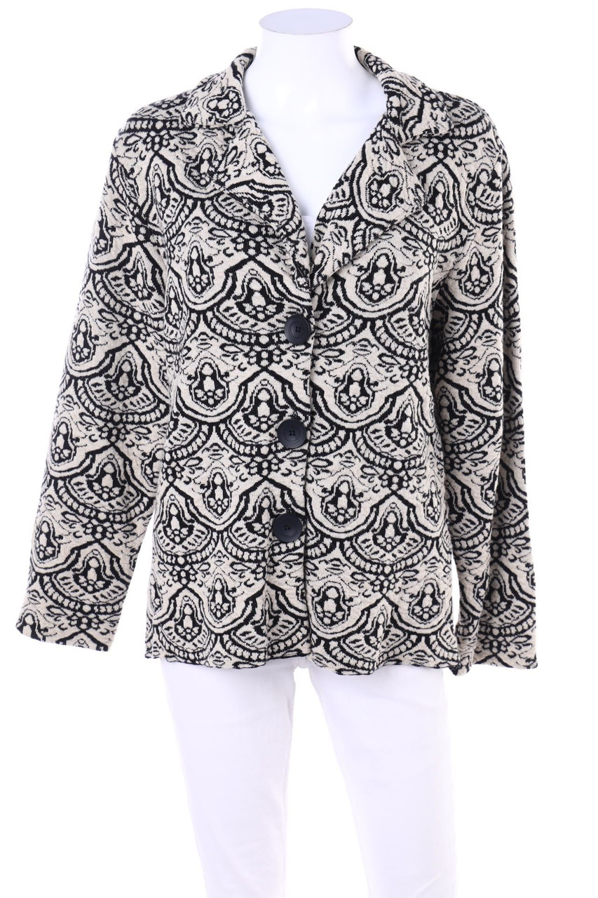 CARLA FERRONI - Cardigan mit floralem Muster - XL