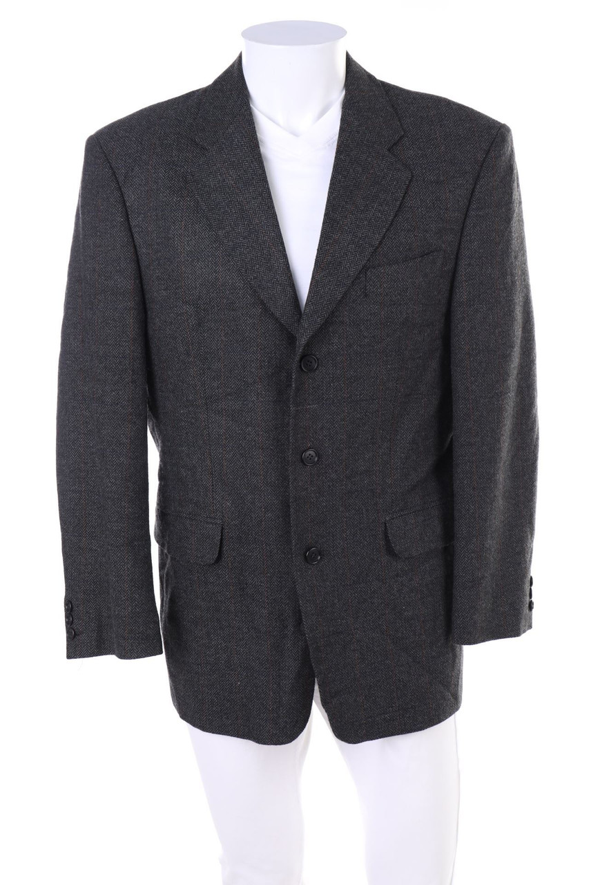 Henry Morell - Sakko aus Woll-Mix mit Muster - 50