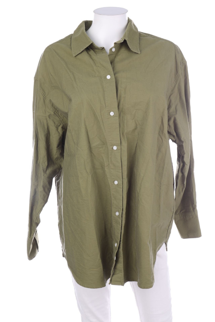 H&M - Oversize-Hemd-Bluse aus Baumwolle - M