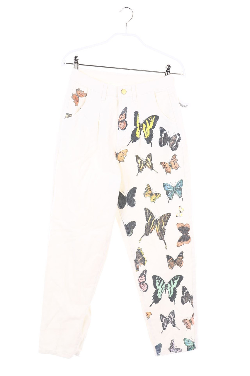 SHEIN - Mom-Jeans mit Print - XS