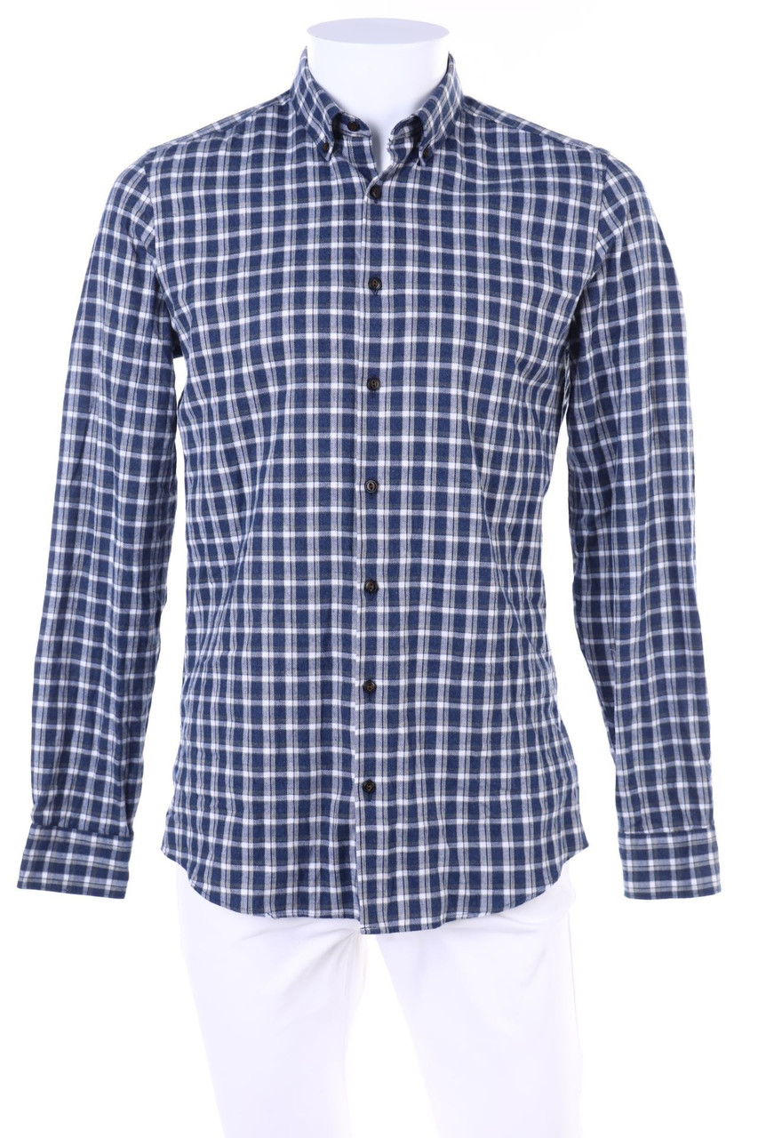 OLYMP - kariertes Hemd aus Baumwolle - S