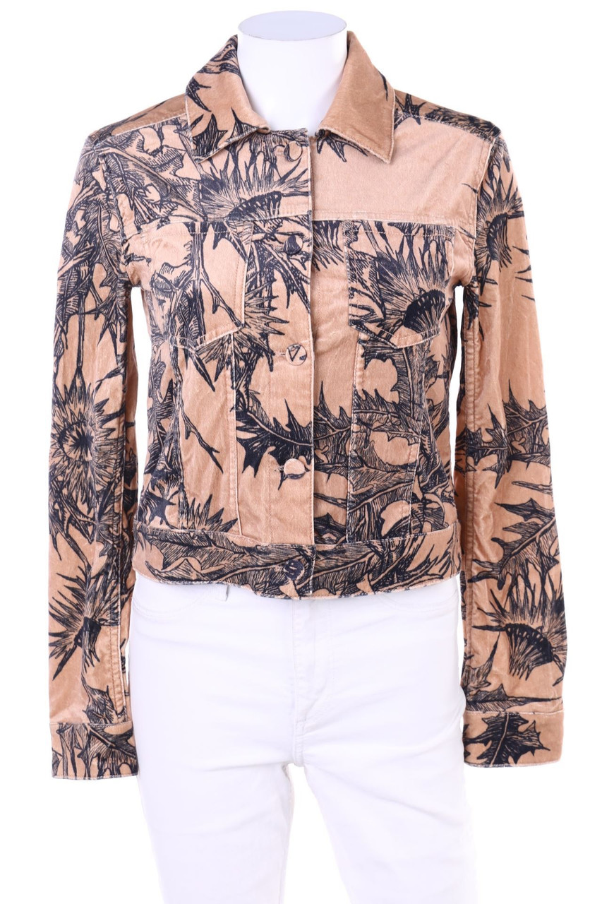 Weekday - Samt-Jacke mit Print - D 34