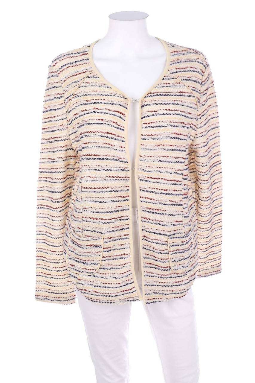 bianca - Glitzer-Cardigan aus Baumwoll-Mix - D 44