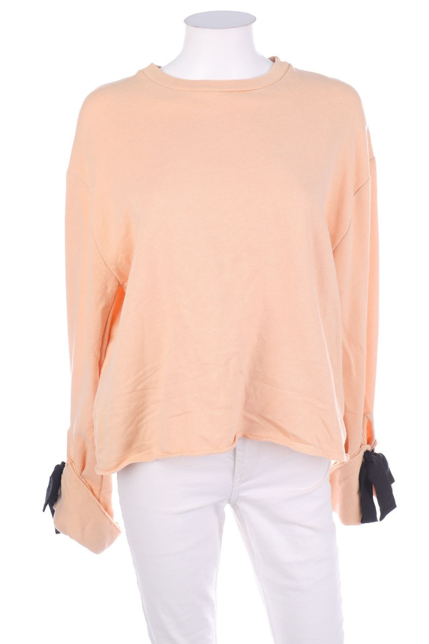 ZARA - Sweatshirt mit Schleife - S