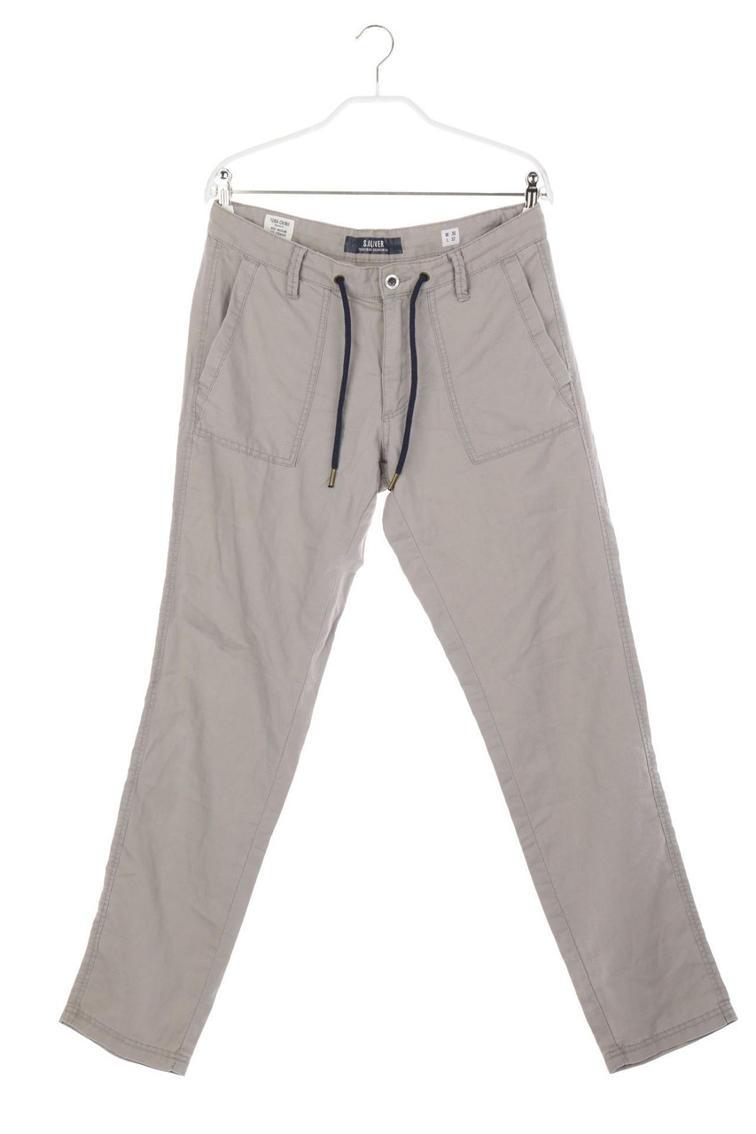 s.Oliver - Chino-Hose mit Leinen mit Tunnelzug - W30