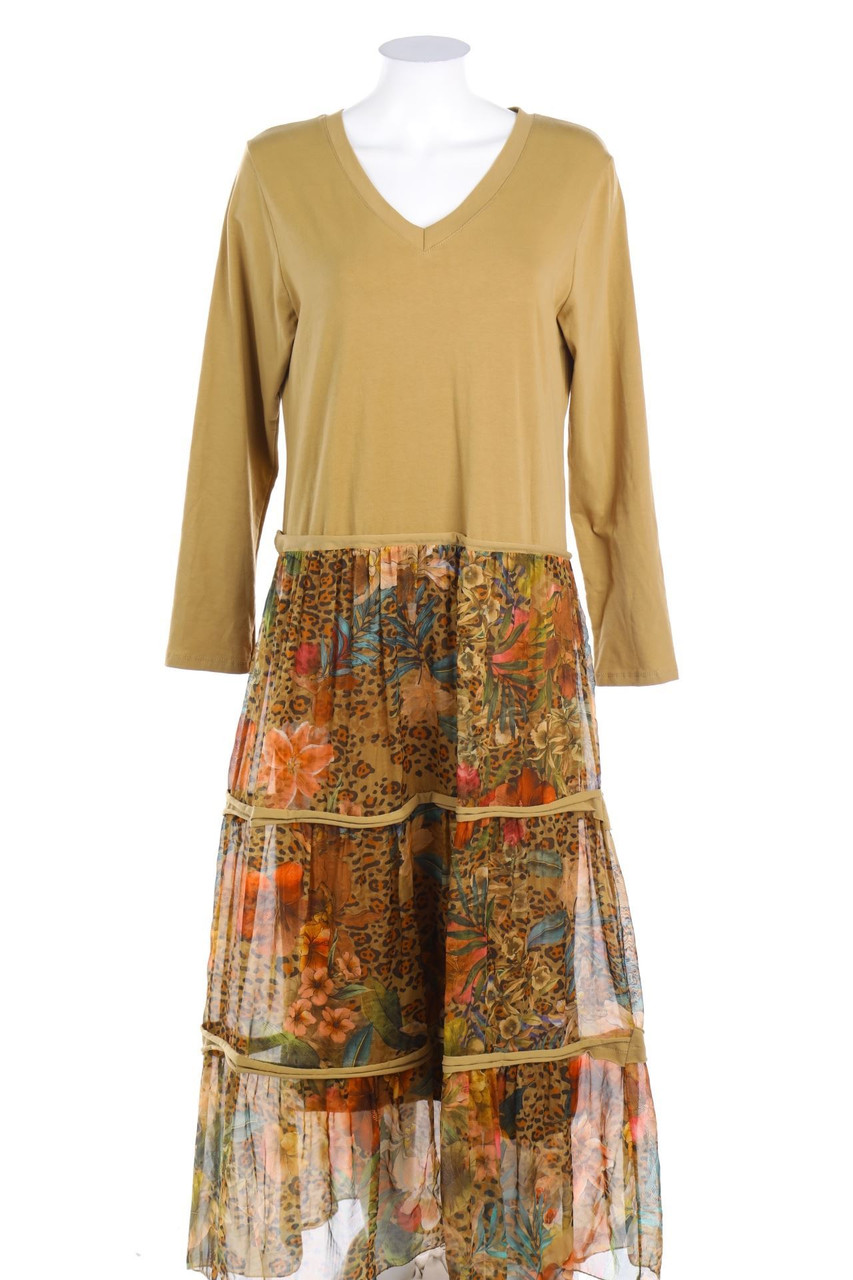 iSILK - Midikleid aus Seiden-Mischung - L