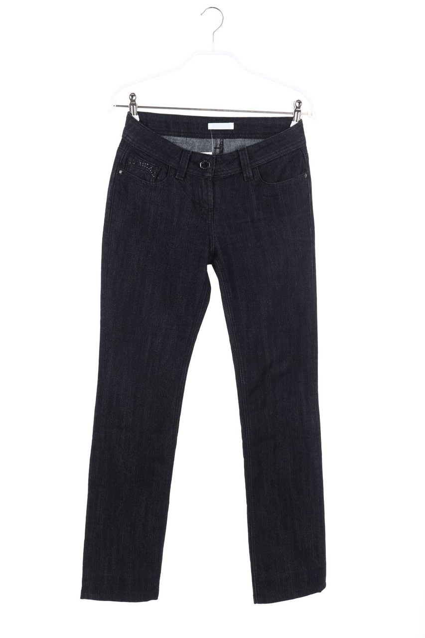 promod - Dark Denim Straight Cut Jeans mit Glitzer - D 34