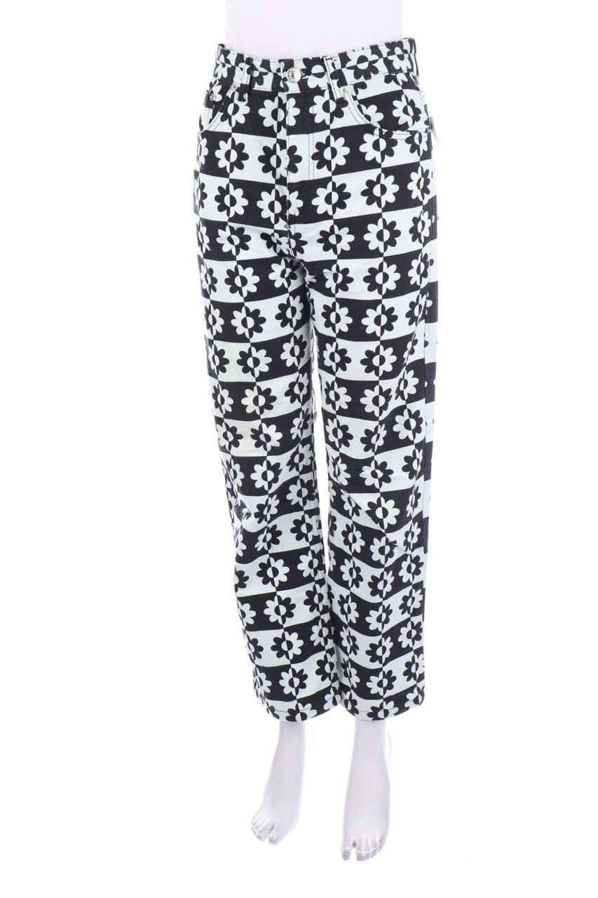 PULL&BEAR - Mom-Jeans mit Print - D 34