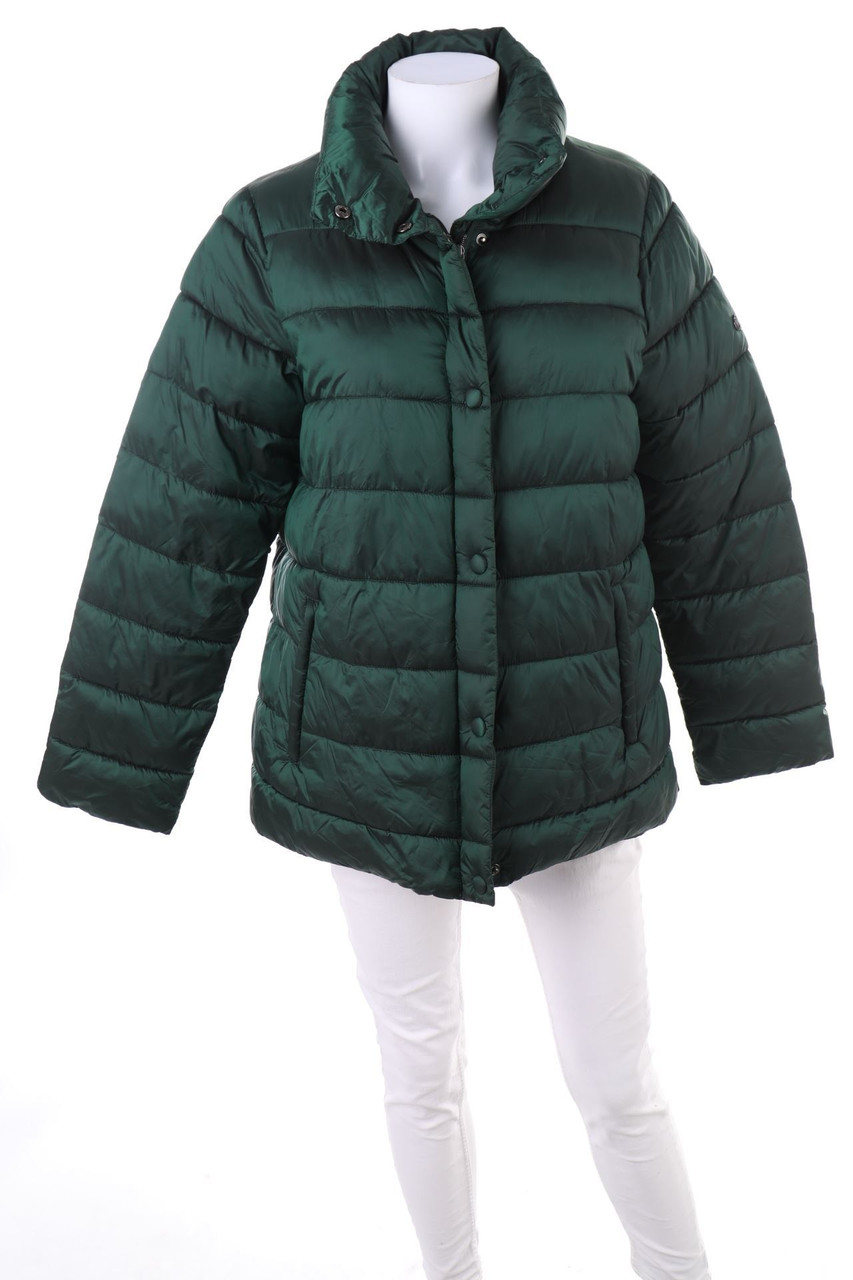 CLARINA - wattierte Jacke mit Logo-Applikation - D 40