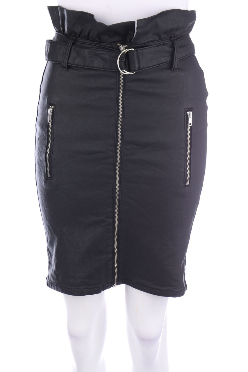 Queen Hearts PARIS - Coated-Rock mit Gürtel - S