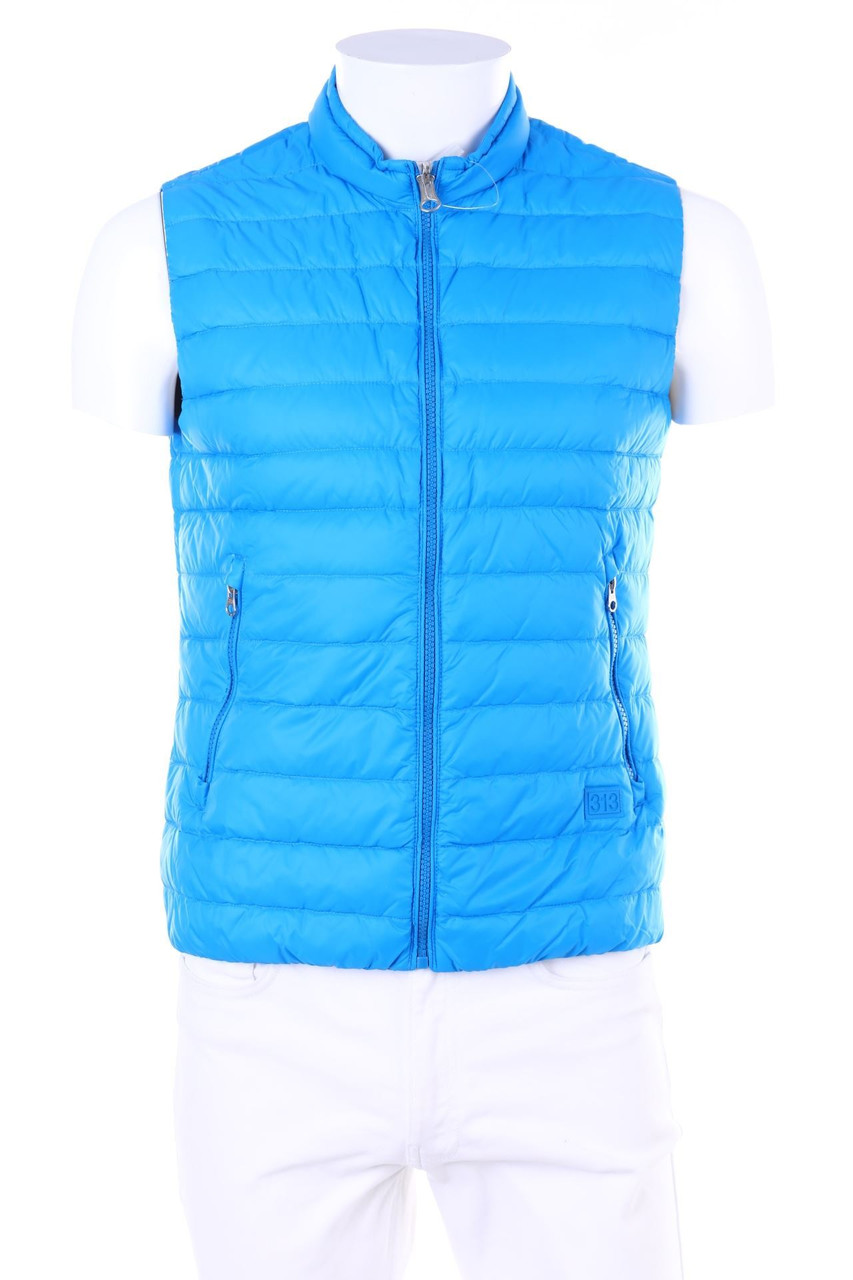 313 TRE UNO TRE - Daunen-Weste mit Logo-Patch - 46