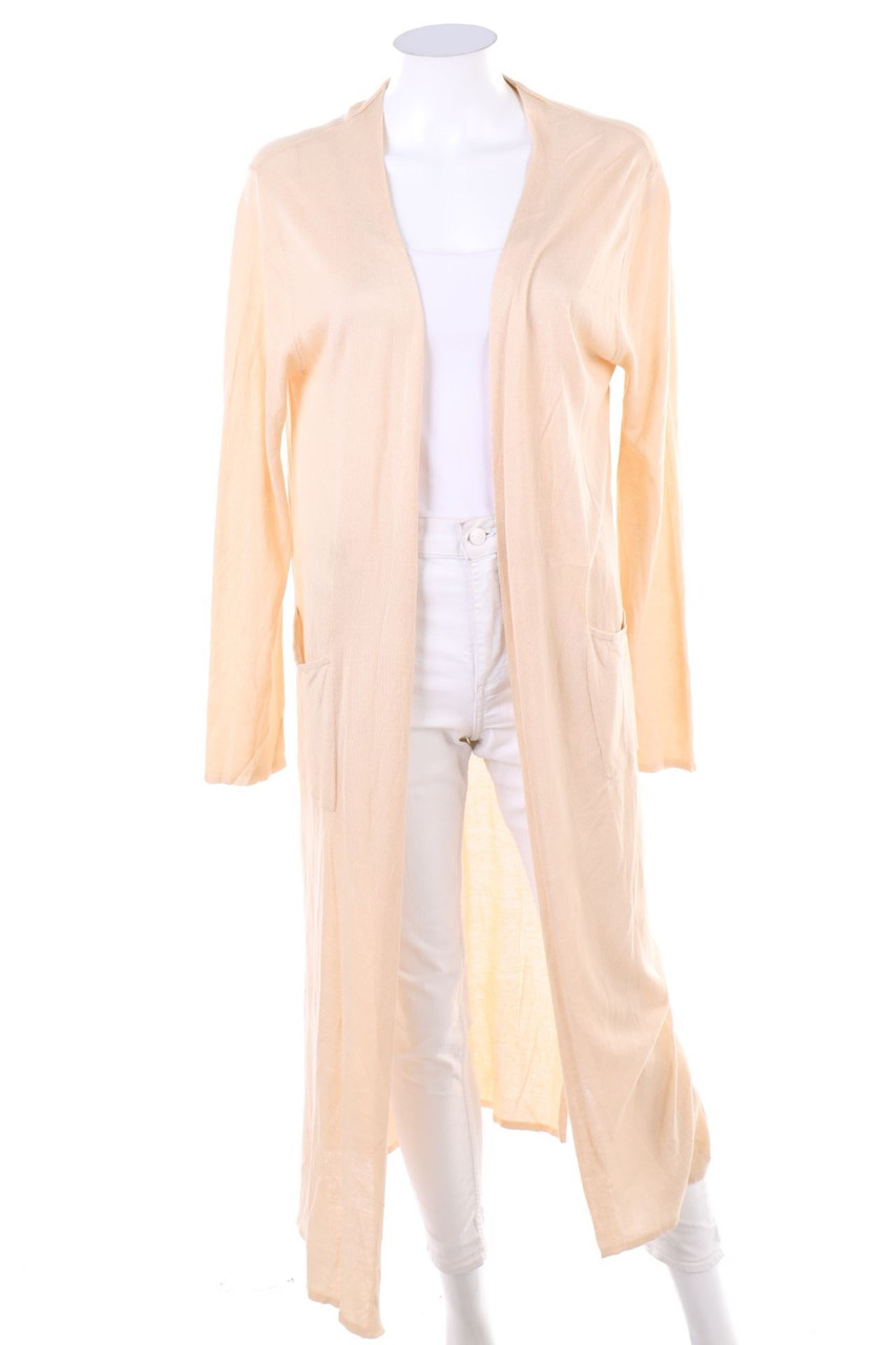 H&M - Long-Cardigan aus Baumwolle mit Schlitz - S