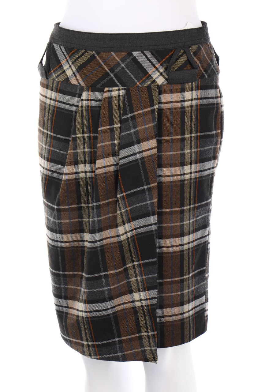 Ohne Label - Rock mit Karo-Muster - S