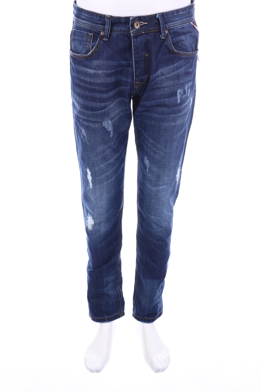 GLO-STORY - Destroyed Slim-Jeans - W34