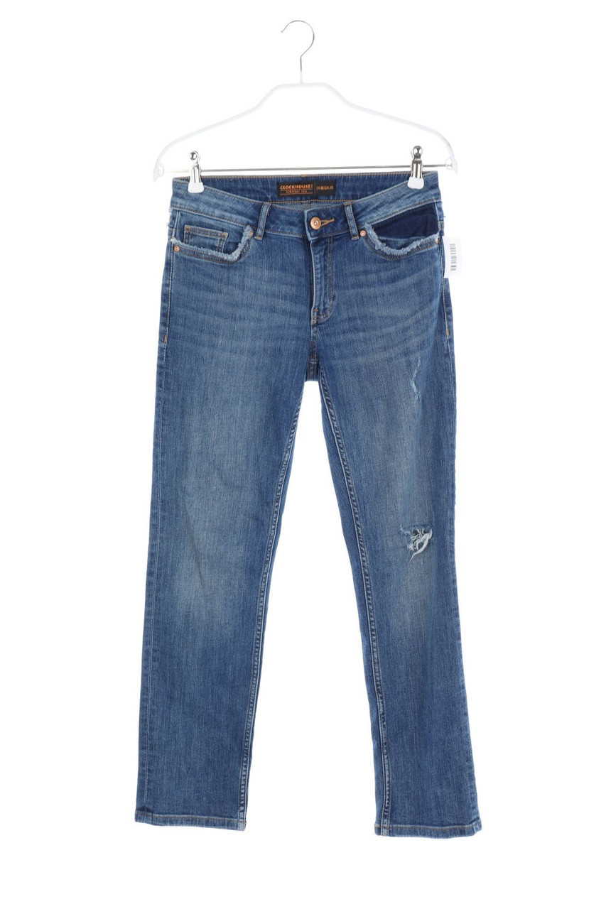 CLOCKHOUSE by C&A - Destroyed Straight Cut Jeans - D 34