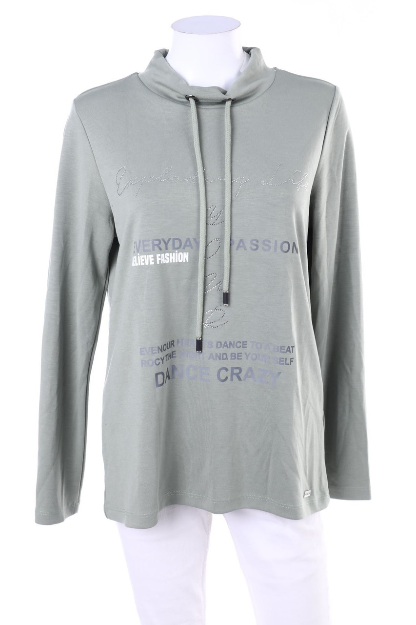 vi ai pi - Strick-Hoodie mit Statement-Print - S