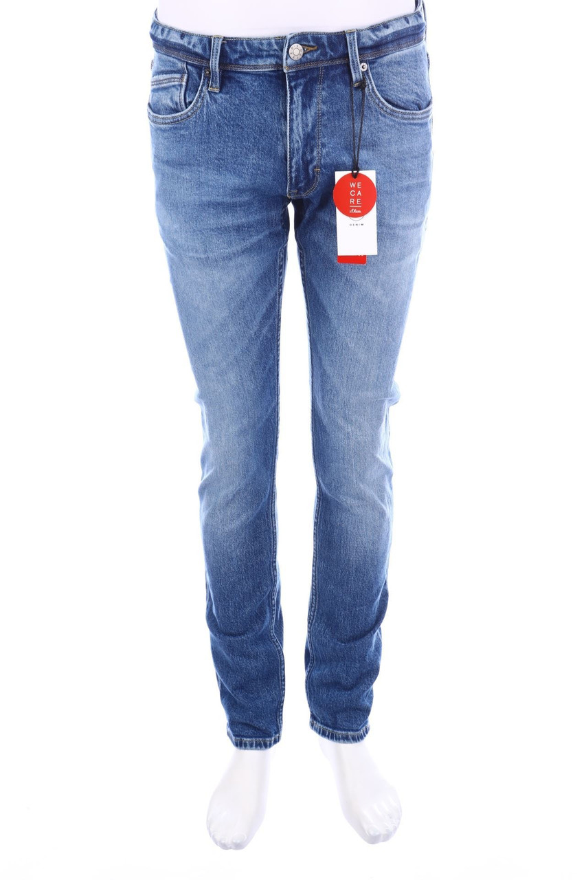 s.Oliver - Distressed Straight Cut Jeans - W36