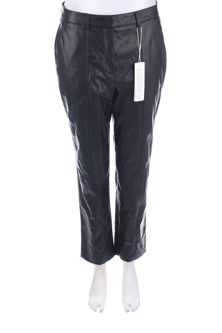 ESPRIT de corp - High Waist-Kunstleder-Hose - D 38