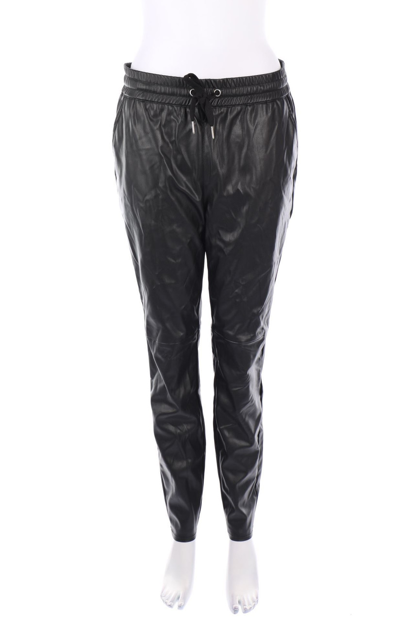 BASEFIELD - Faux Leather-Jogger-Hose - D 38