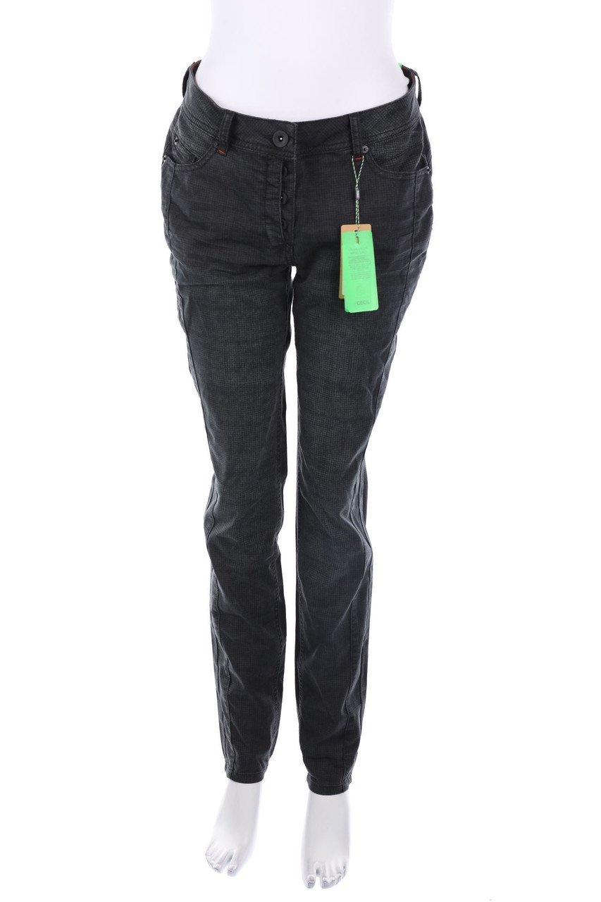 CECIL - Skinny-Hose mit Karo-Muster - W28