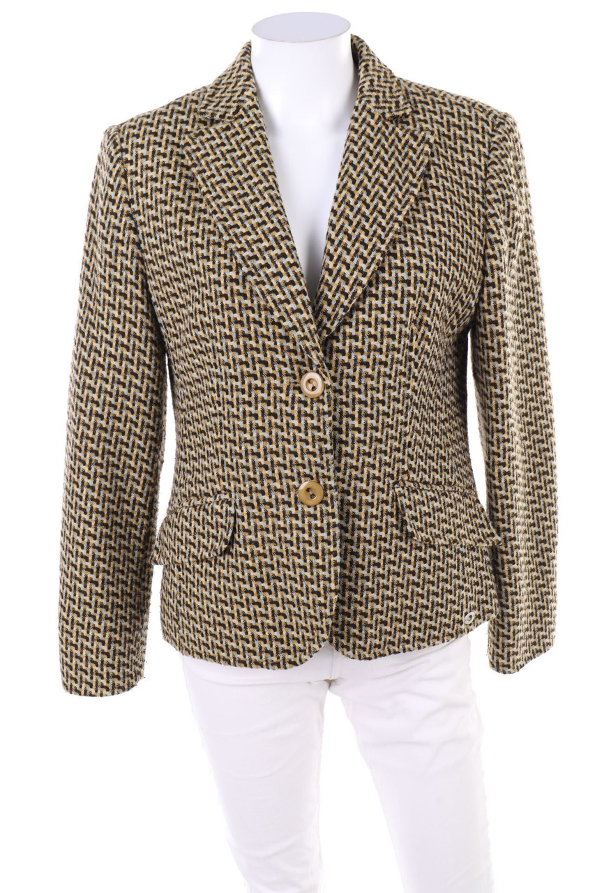 Lisa Tossa - Muster-Blazer mit Wolle - D 40