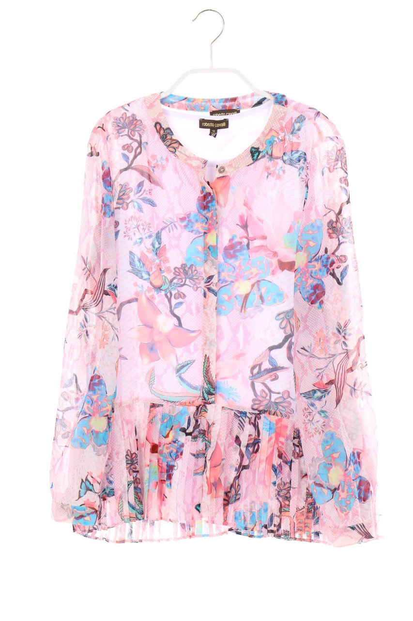 roberto cavalli - Bluse im Layer Look mit Blumen-Print - 152