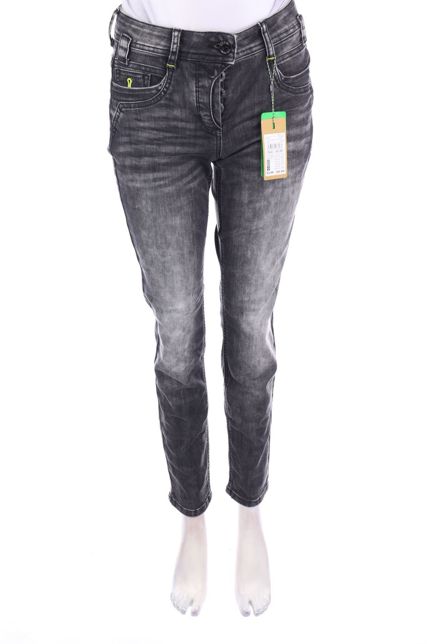 CECIL - Used Look Straight Cut Jeans - W25