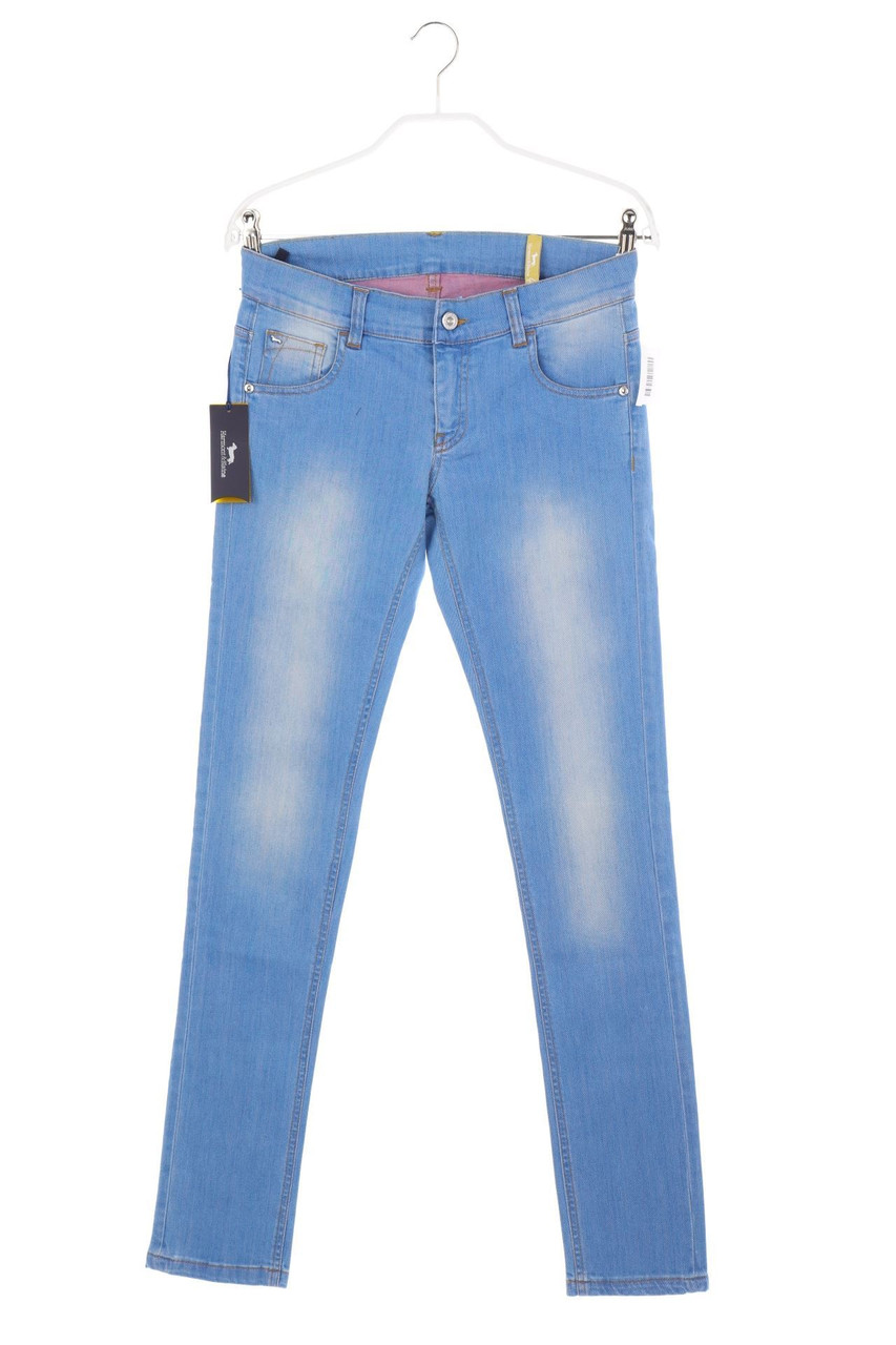 Harmont & Blaine - Used Look-Jeans mit Strass-Logo - 170