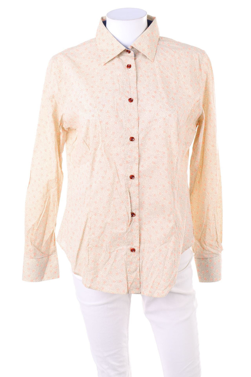 SECONDHAND - Hemd-Bluse mit Blumen-Print - D 40