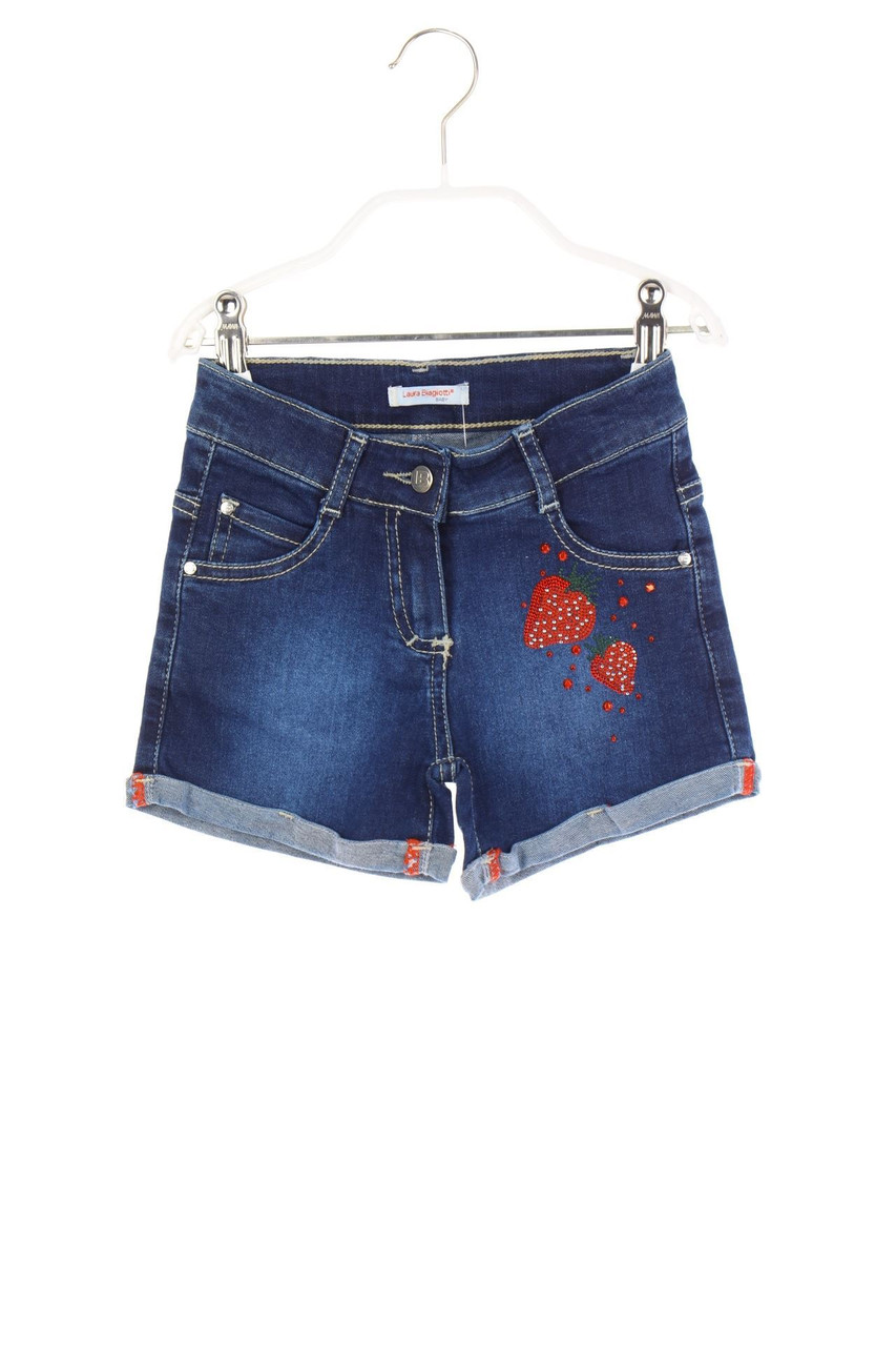 LAURA BIAGIOTTI BABY - Denim-Shorts mit Strass-Steinen - 98