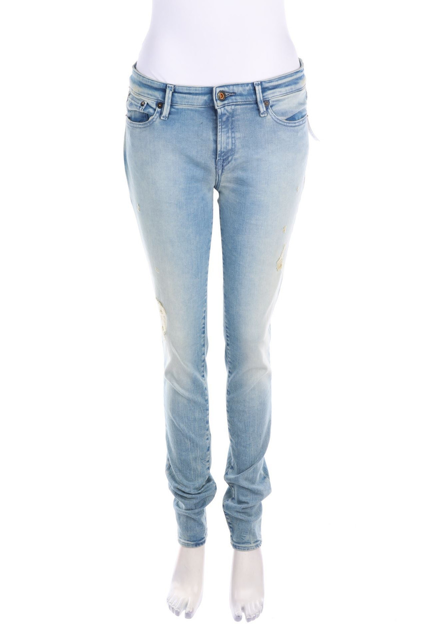 DENHAM - Distressed Skinny-Jeans - W30