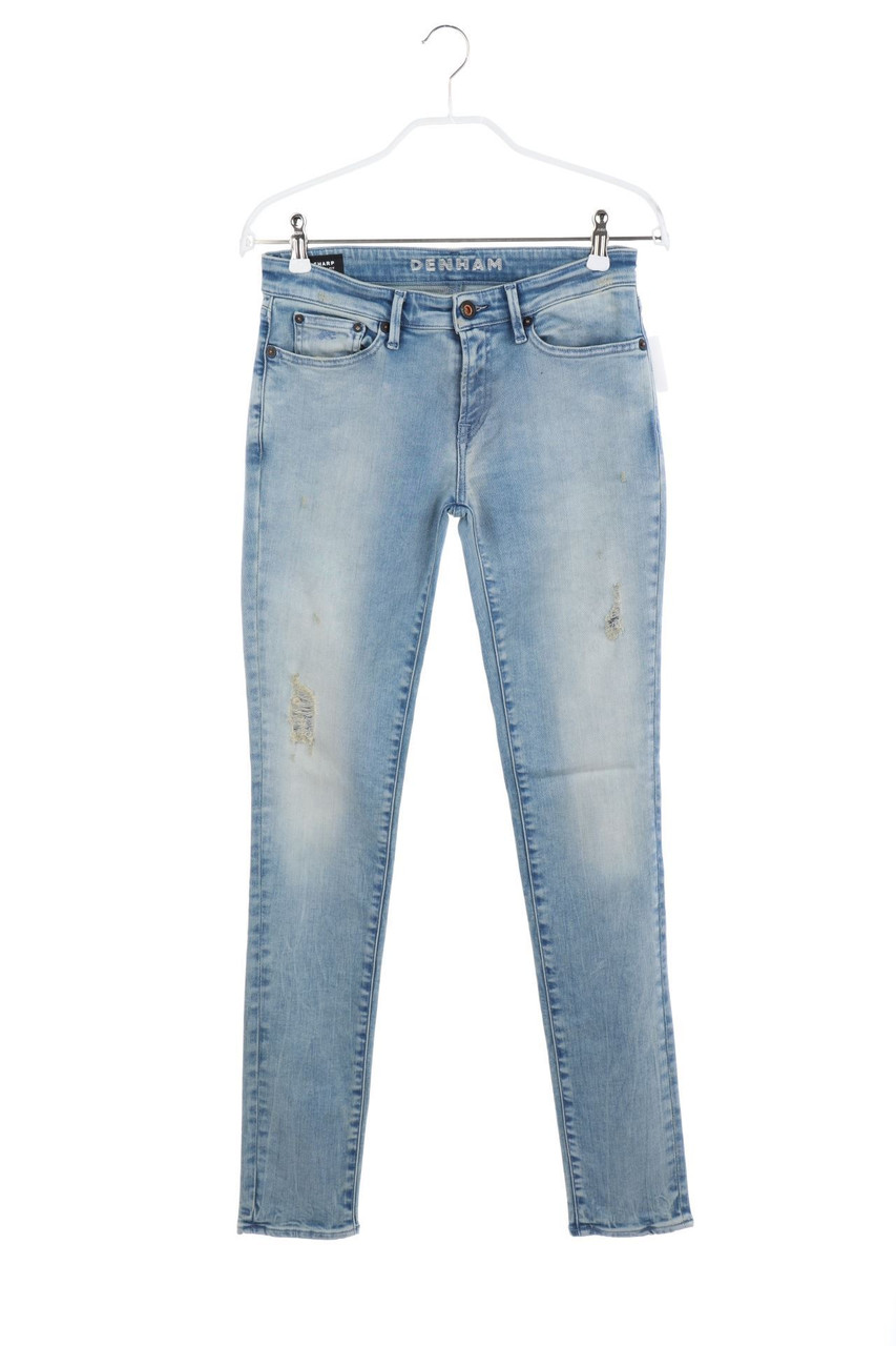 DENHAM - Distressed Skinny-Jeans - W27