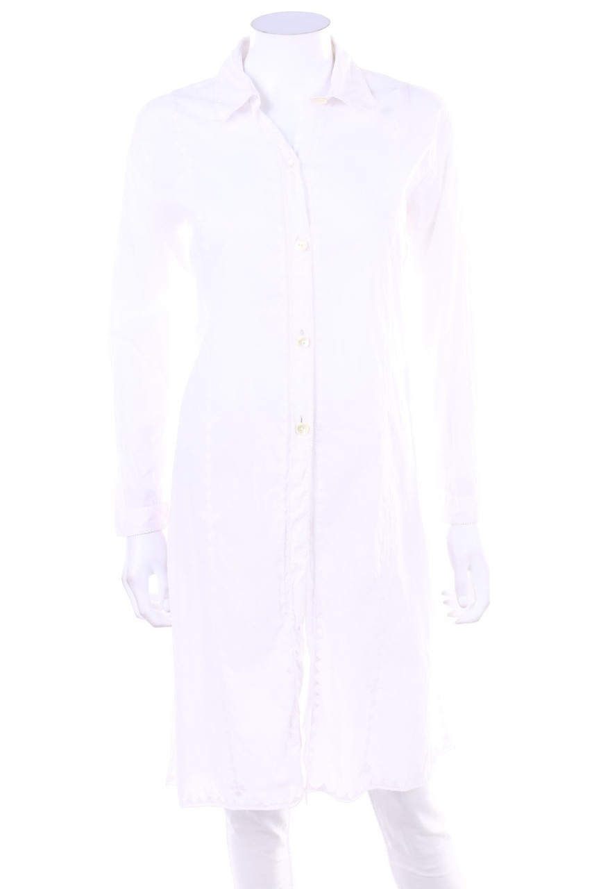 NEEMRANA - Long-Hemd-Bluse mit Stickereien - S