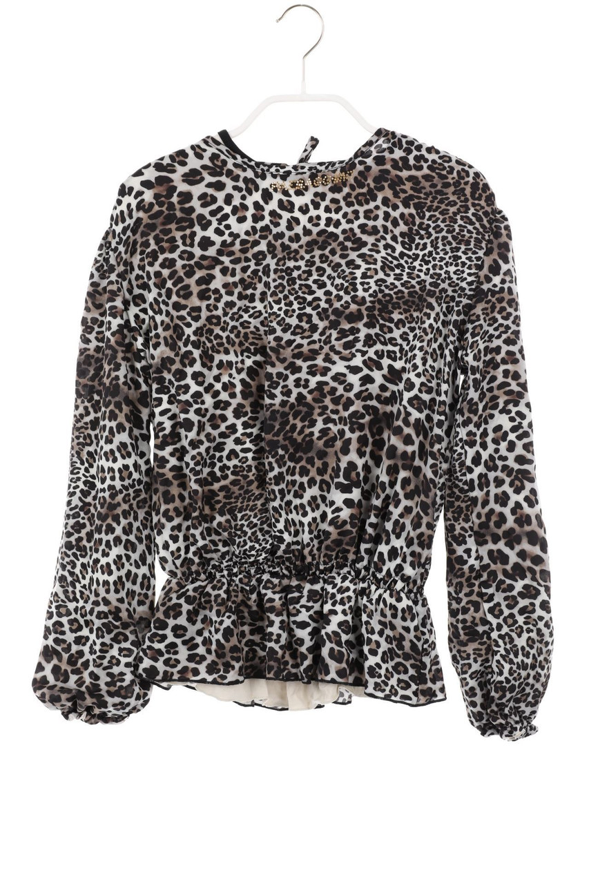 Paesaggino - Bluse mit Leo-Print - 146