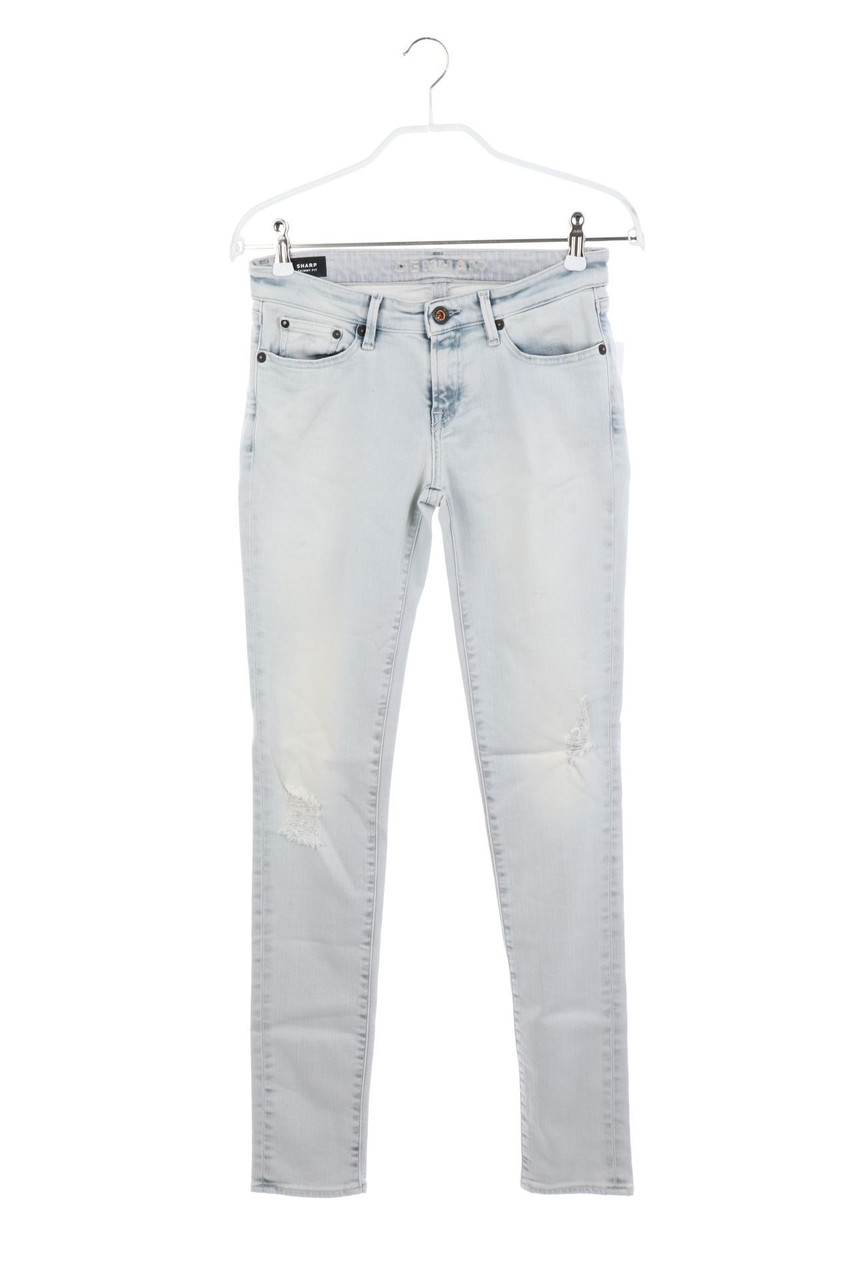 DENHAM - Distressed Skinny-Jeans - W26