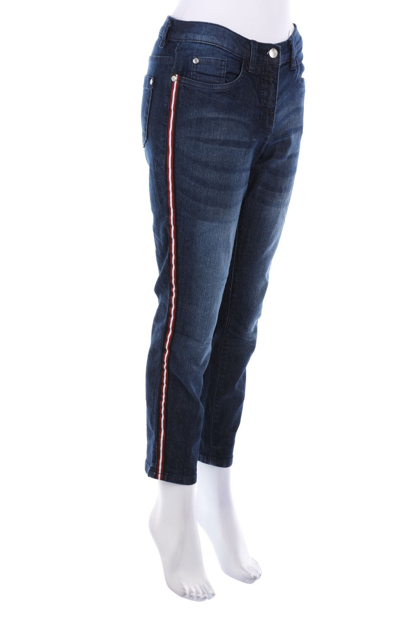 bonprix collection - Slim Jeans mit Galonstreifen - D 36